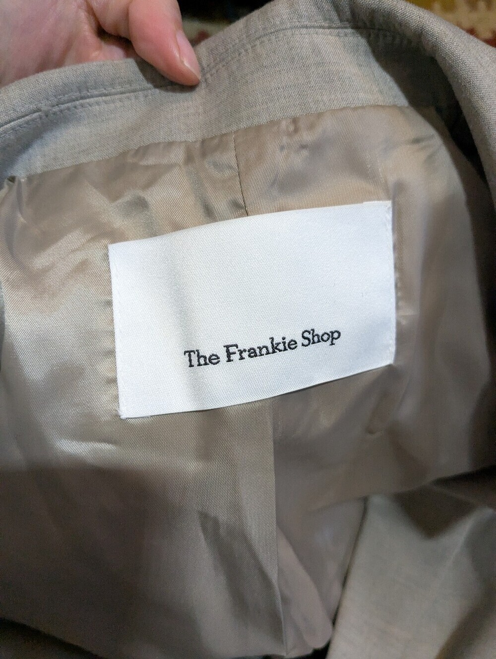 Frankie Shop Blazer Oversized Light Grey XS Small Gelso - Picture 8 of 14